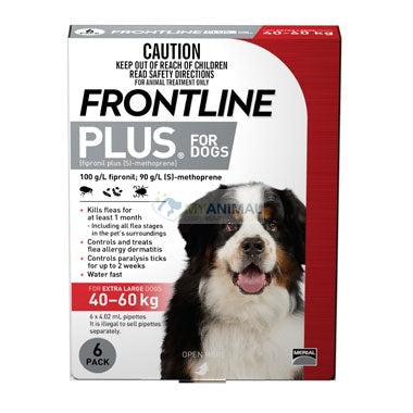 Frontline Plus Fleas Ticks Prevention for Extra Large Dog (Above 40kg)
