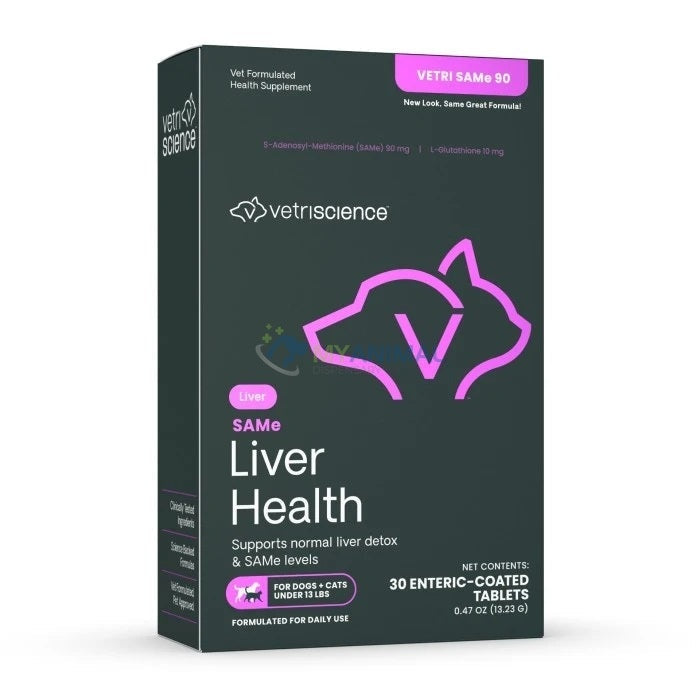 Vetri-Science Vetri SAMe 90 Liver Health Support Supplement for Dogs & Cats