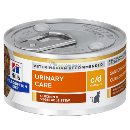 Hill's® Prescription Diet® c/d® Urinary Care Multicare Feline Chicken & Vegetable Stew Canned