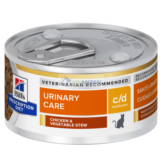 Hill's® Prescription Diet® c/d® Urinary Care Multicare Feline Chicken & Vegetable Stew Canned