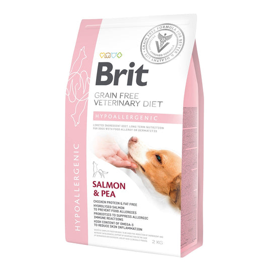 Brit Veterinary Diet Hypoallergenic Grain-Free Salmon & Pea Canine Dry Food