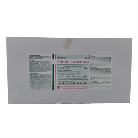 Atenolol 50mg Tablet