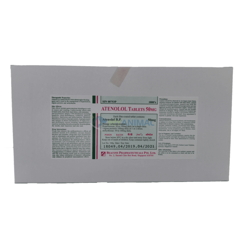 Atenolol 50mg Tablet