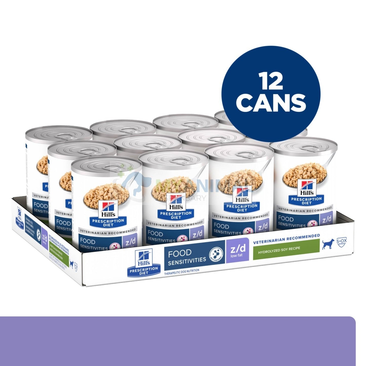 Hill's® Prescription Diet® z/d® Low Fat Hydrolyzed Soy Recipe for Canine Food Sensitivities Canned