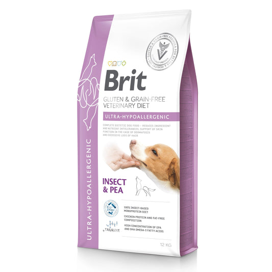 Brit Veterinary Diet Ultra-Hypoallergenic Gluten & Grain Free Insect & Pea Canine Dry Food