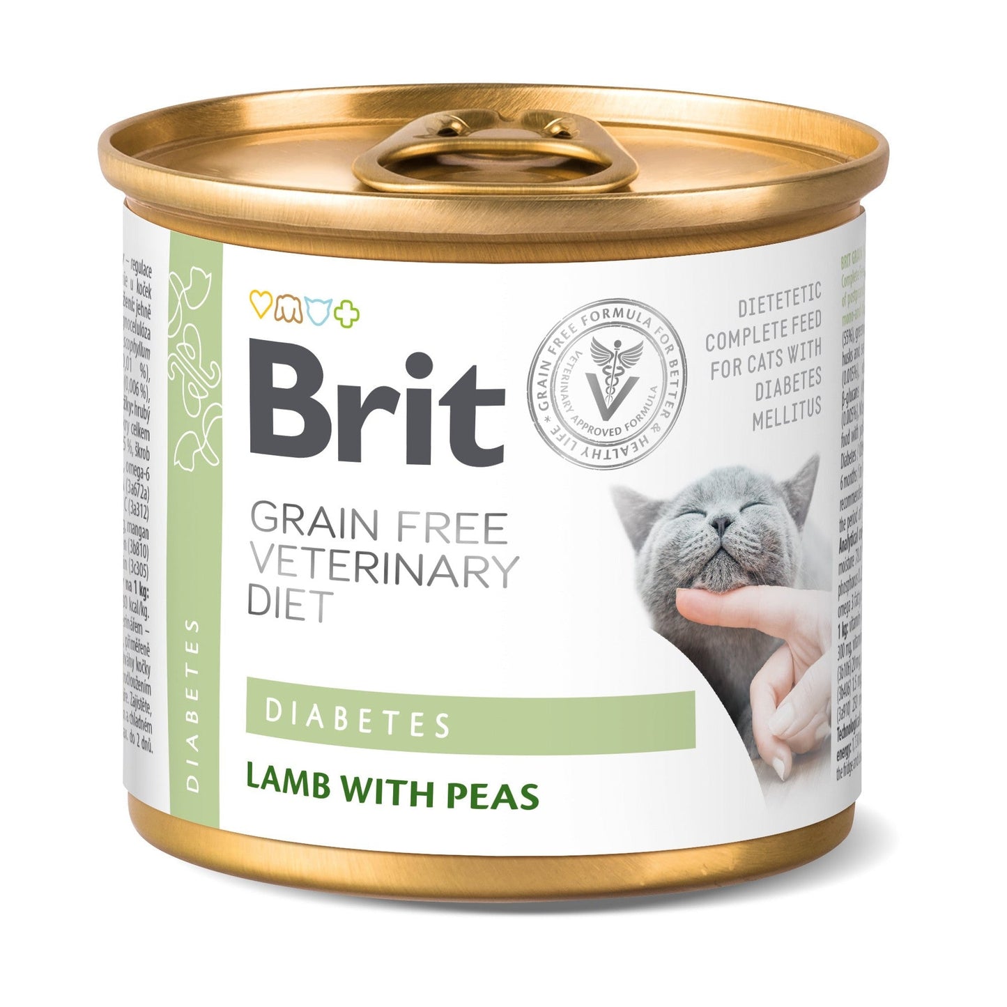 Brit Veterinary Diet Diabetes Grain Free Lamb with Pea Feline Canned Stew