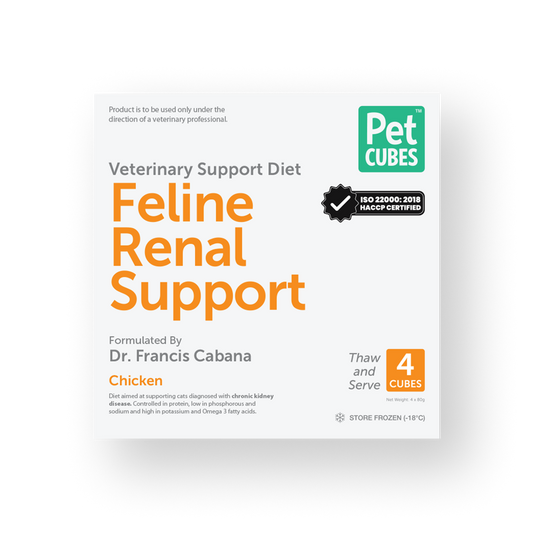 PETCUBES Veterinary Support Range - Feline Renal Support Diet 320g