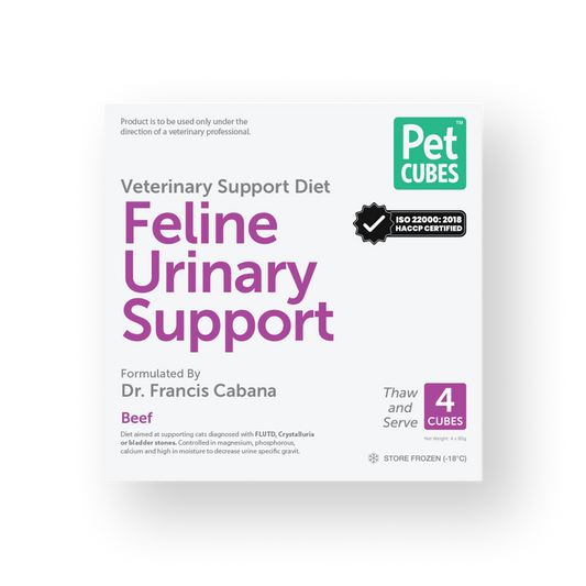 PETCUBES Veterinary Support Range - Feline Urinary Support Diet 320g