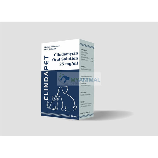 Clindapet Clindamycin Oral Suspension 25mg/ml (50mL)