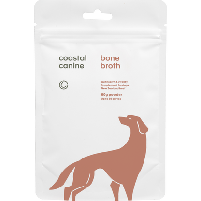 Coastal Canine Beef Bone Broth Powder Supplement for Dogs and Cats