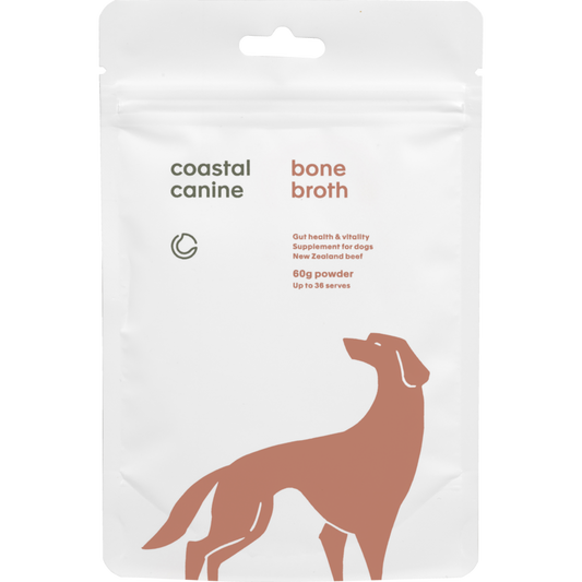 Coastal Canine Beef Bone Broth Powder Supplement for Dogs and Cats Trial Pack