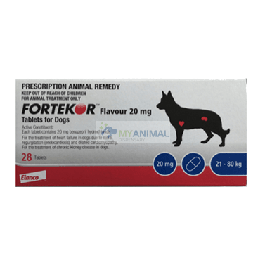 Elanco Fortekor Cardiovascular Treatment for Dogs Cats 20mg