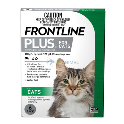 Frontline Plus Fleas Ticks Prevention for Cats