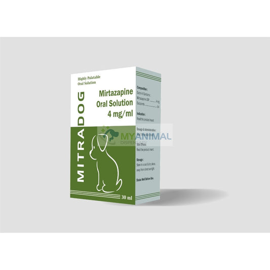 Mitradog Mirtazapine 4mg/ml Oral Suspension for dogs (30mL)