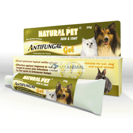 Natural Pet Skin & Coat Antifungal Gel for Dogs Cats Rabbits