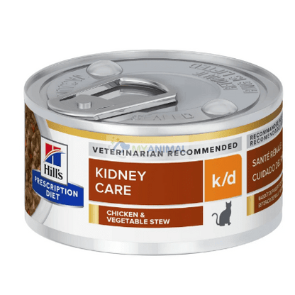 Hill's® Prescription Diet® k/d® Kidney Care Feline Chicken & Vegetable Stew Canned