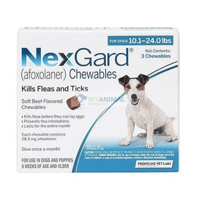 Nexgard Chewable Flavor Fleas Ticks Prevention for Medium Dog (4-10Kg)