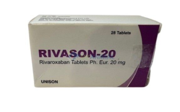 Rivaroxaban (Rivason) 20mg Tablet