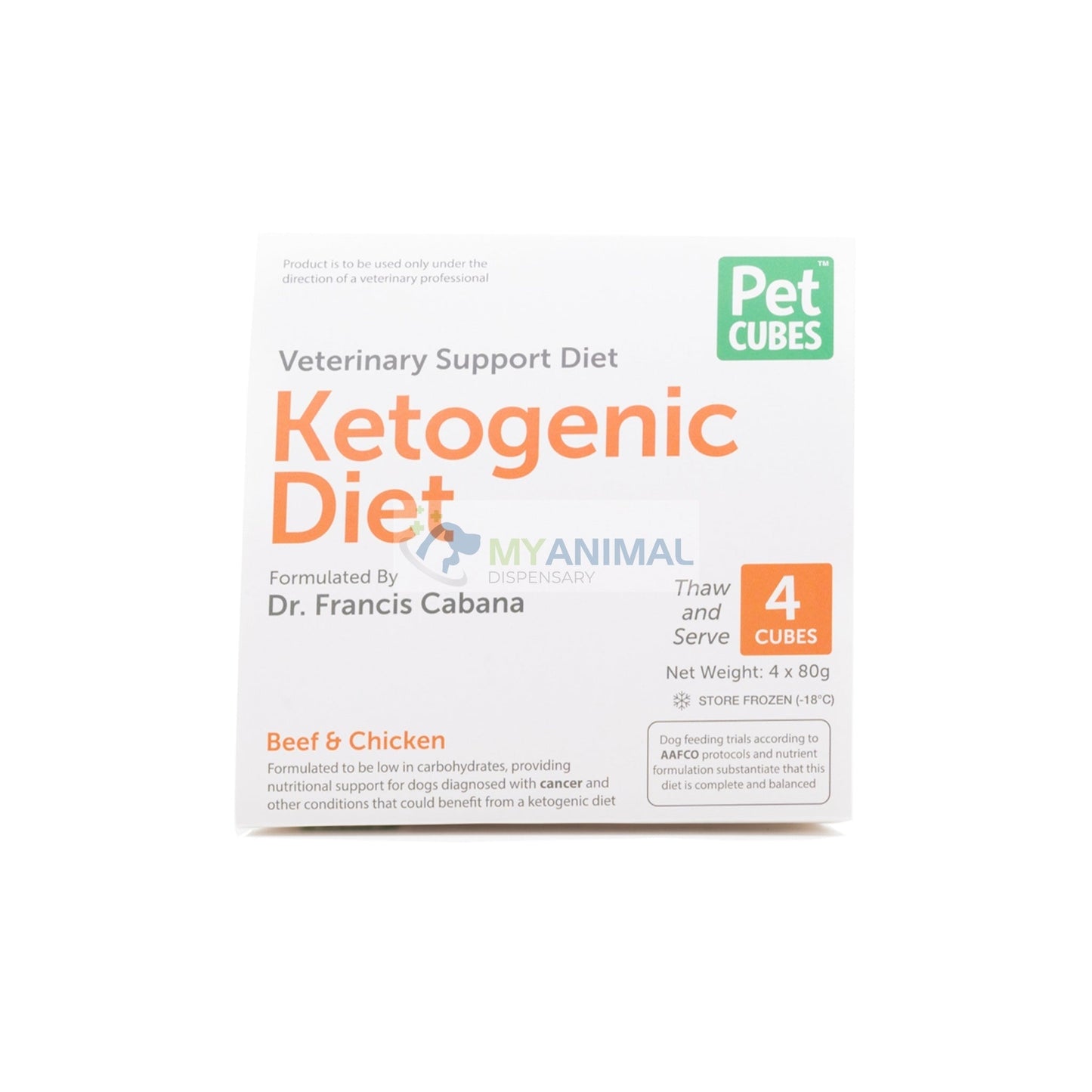 PETCUBES Veterinary Support Range - Ketogenic Diet 320g