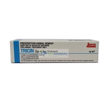 Tricin Antibiotics Eye and Ear Ointment for Dog Cats Pets 4g