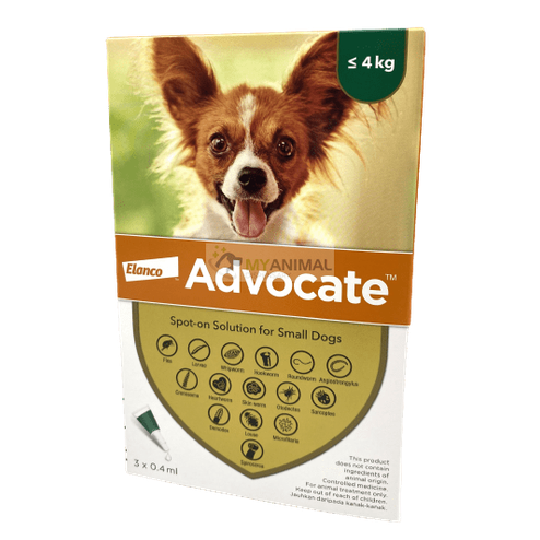 Advocate Fleas & Heartworm Prevention for Small Dogs (less than 4kg)