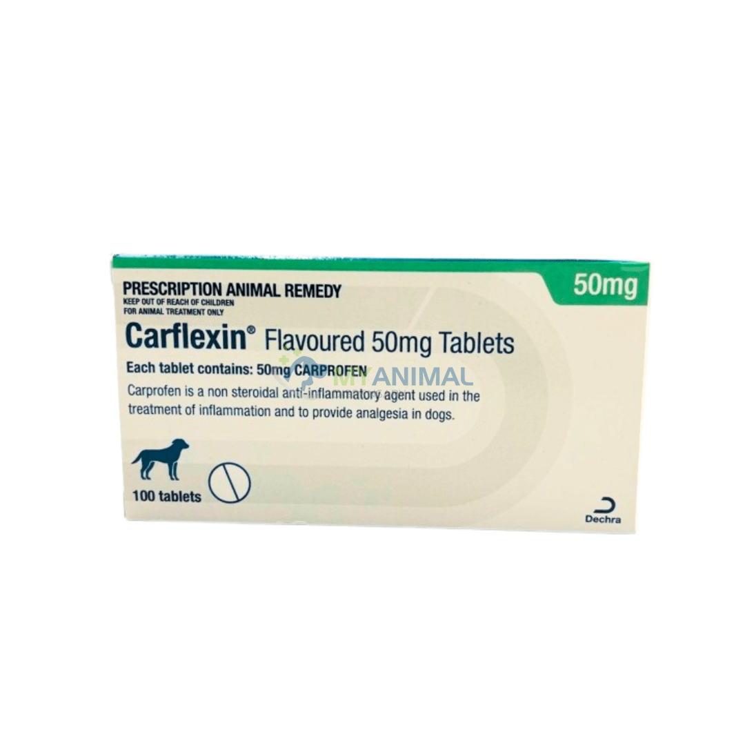 Dechra Carflexin® Carprofen NSAID Pain Relief Beef Flavor Tablet for Dogs (50mg)