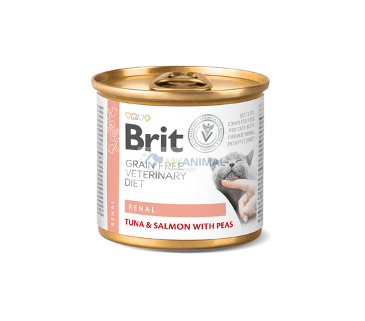 Brit Veterinary Diet Renal Grain-Free Tuna & Salmon with Peas Feline Stew