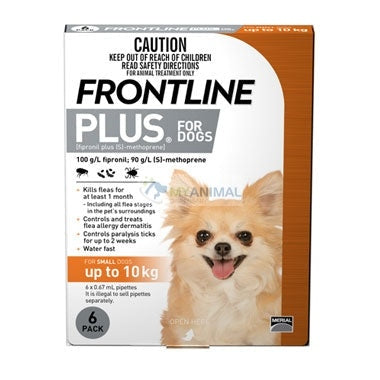 Frontline Plus Fleas Ticks Prevention for Small Dog (less than 10kg)