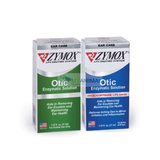 Zymox Otic Enzymatic Ear Solution With Hydrocortisone for Dogs Cats Pets