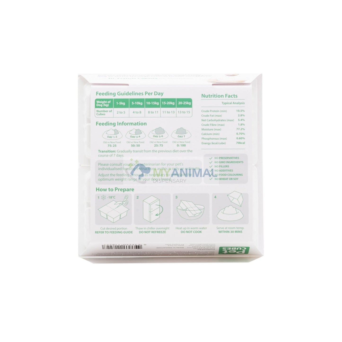 PETCUBES Veterinary Support Range - Pancreas Support Diet 320g