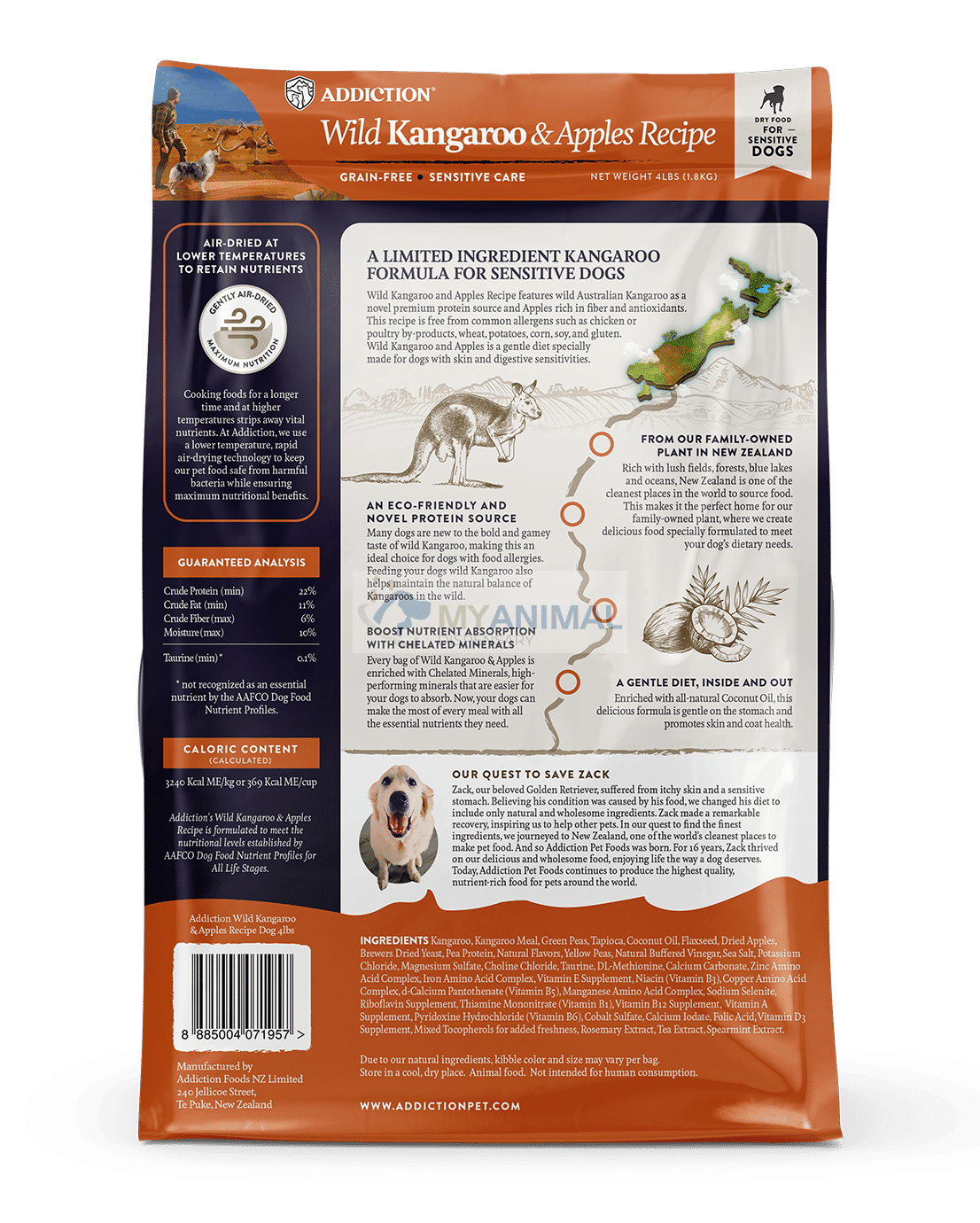 Addiction Wild Kangaroo & Apples Grain-Free Dog Dry Food